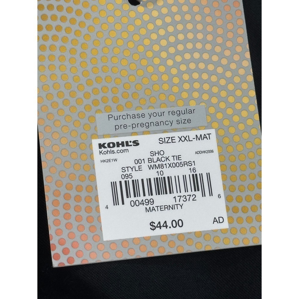 A:Glow Maternity Black Full Coverage Belly Band Shorts XXL-MAT WM81X005RS1 - Picture 3 of 14